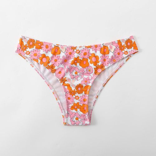 Bas de bikini floral aléatoire à imprimé - SHEIN - Modalova