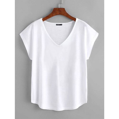 T-shirt unicolore manches dolman - SHEIN - Modalova
