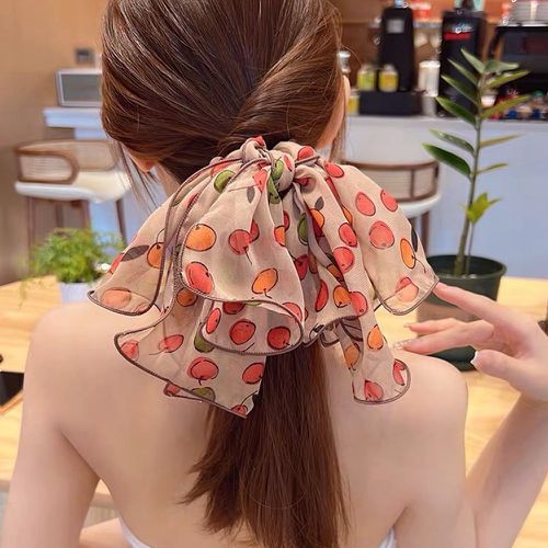 Élastique avec foulard pour cheveux à imprimé fruit - SHEIN - Modalova