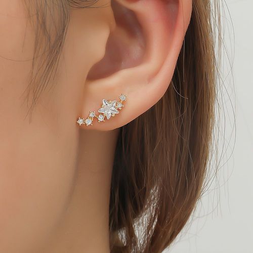 Pièce Clous d'oreille zircone cubique à détail étoile - SHEIN - Modalova