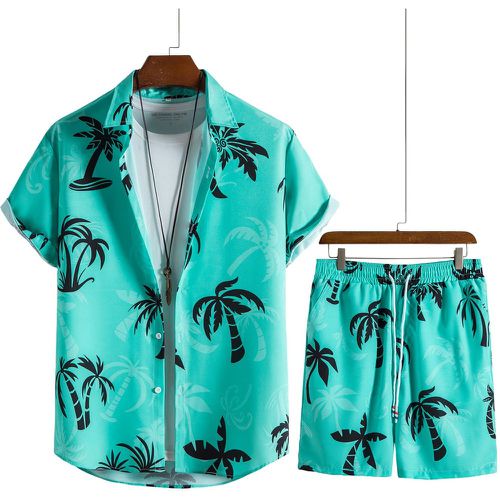 Aléatoire à imprimé tropical Chemise & à cordon Short (sans t-shirt) - SHEIN - Modalova