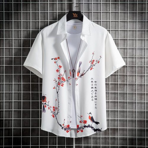 Chemise à imprimé lettre et floral (sans t-shirt) - SHEIN - Modalova