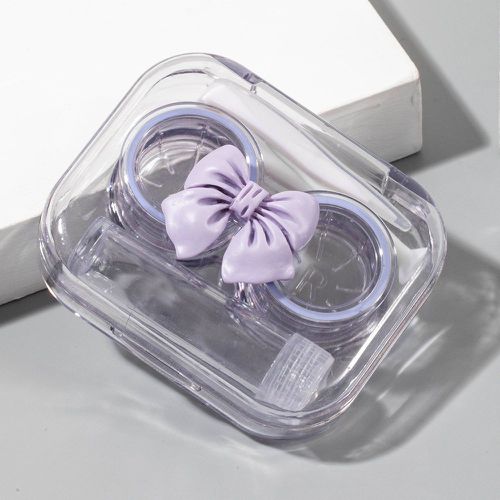 Set Boîte pour lentilles de contact à nœud papillon transparent - SHEIN - Modalova