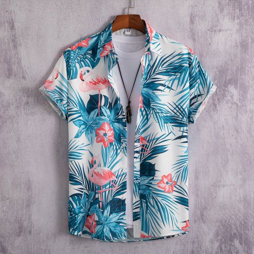 Chemise à imprimé flamant et tropical (sans t-shirt) - SHEIN - Modalova