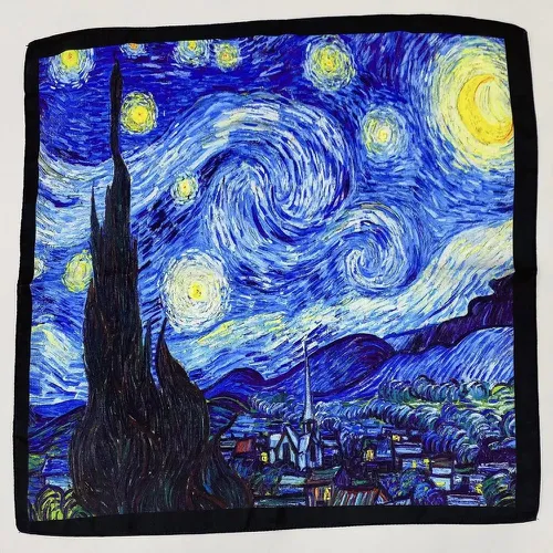 Bandana nuit étoilée Van Gogh - SHEIN - Modalova
