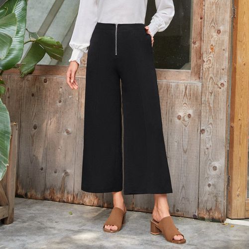 Pantalon ample couture zippé - SHEIN - Modalova