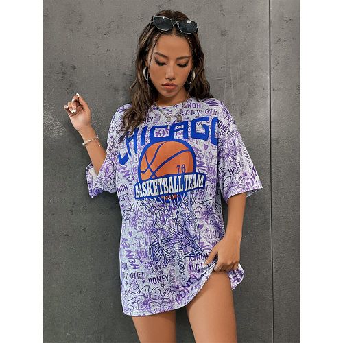 T-shirt lettre et basket - SHEIN - Modalova