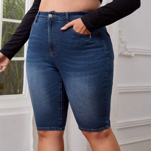 Short en jean taille haute moulant - SHEIN - Modalova