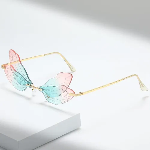 Papillon aile design Lentille Lunettes de mode - SHEIN - Modalova