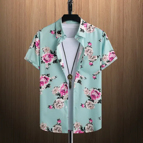 Chemise à imprimé fleur (sans t-shirt) - SHEIN - Modalova