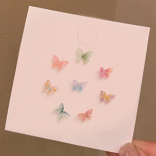 Pièces Clous d'oreilles design papillon - SHEIN - Modalova