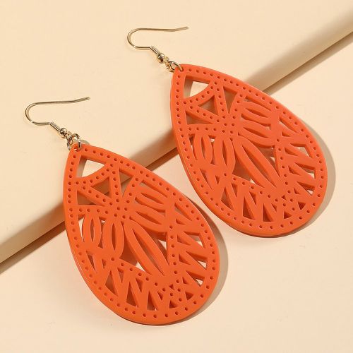 Boucles d'oreilles à design goutte d'eau ajouré - SHEIN - Modalova