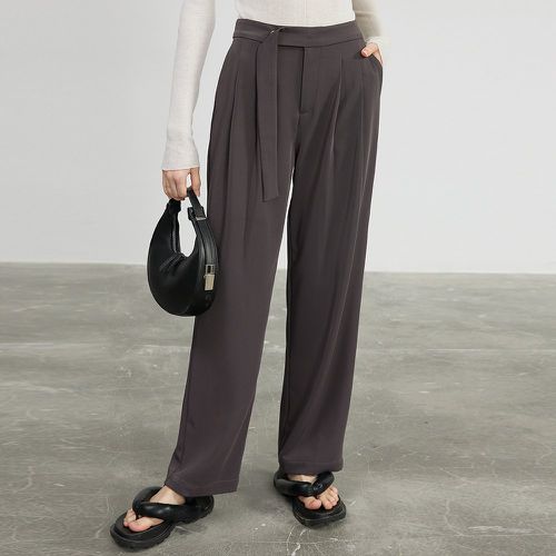 Pantalon tailleur drapé à détail plié - SHEIN - Modalova