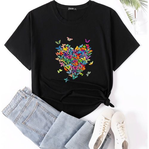 T-shirt manches papillon - SHEIN - Modalova