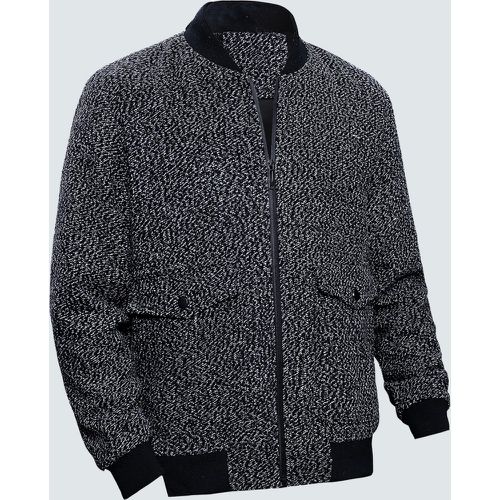 Manteau zippé à bordure contrastante - SHEIN - Modalova