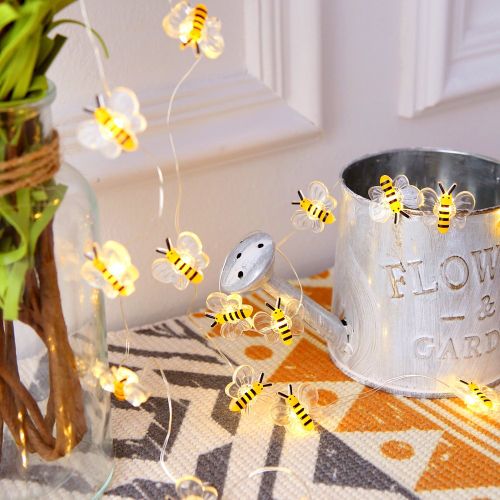Pièce 2m Guirlande lumineuse avec 20 pièces Ampoule abeille - SHEIN - Modalova