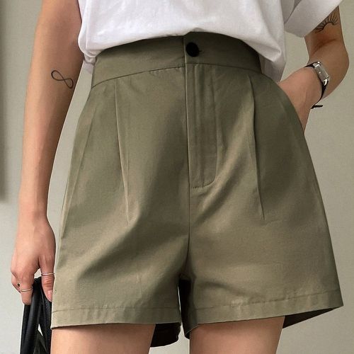 Short à poches à plis - SHEIN - Modalova