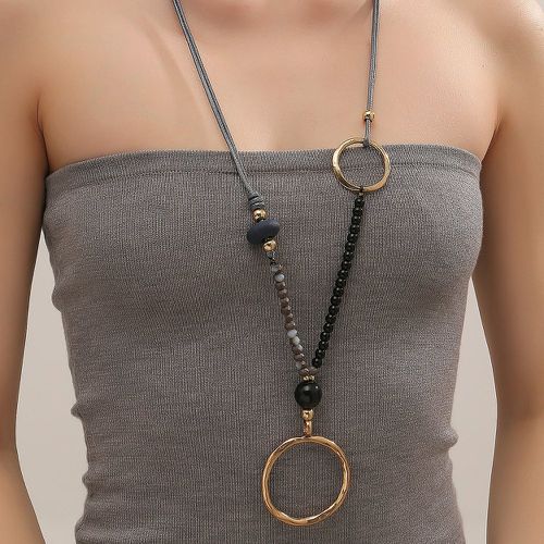 Collier avec pendentif à perles cercle - SHEIN - Modalova
