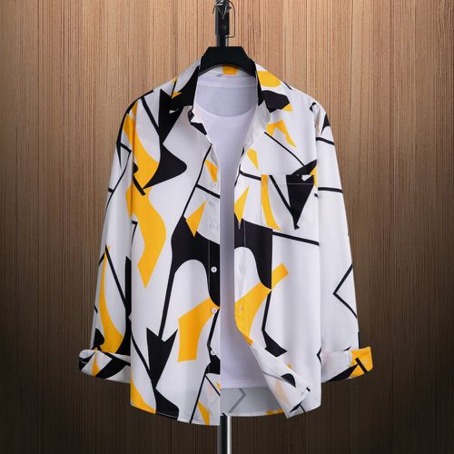 Chemise à imprimé géométrique (sans t-shirt) - SHEIN - Modalova