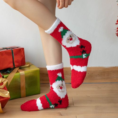 Chaussettes à motif père Noël - SHEIN - Modalova