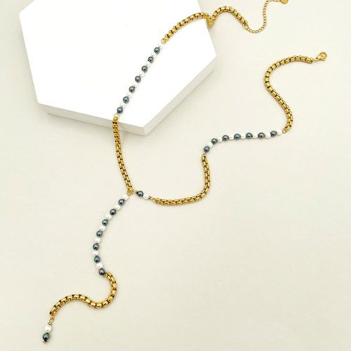 Collier avec pendentif perle de culture - SHEIN - Modalova