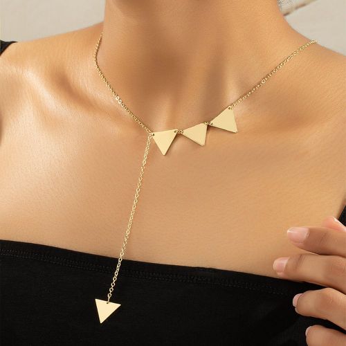 Collier avec pendentif triangulaire breloque - SHEIN - Modalova