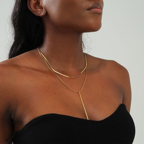 Collier avec pendentif minimaliste multicouche - SHEIN - Modalova