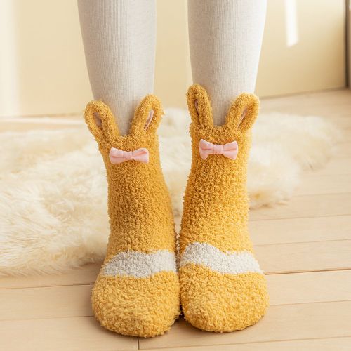 Chaussettes à nœud avec oreille de lapin - SHEIN - Modalova