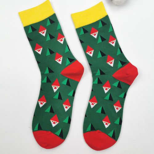 Chaussettes Noël à motif géométrique - SHEIN - Modalova