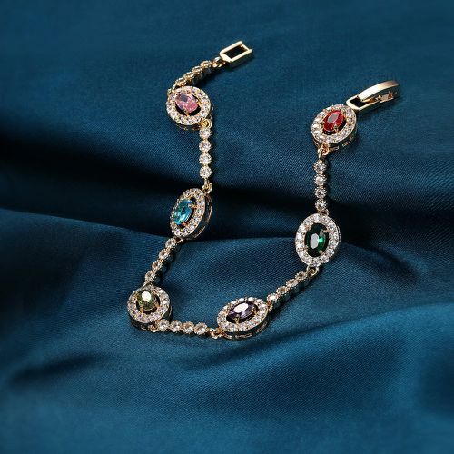 Bracelet avec zircone cubique - SHEIN - Modalova