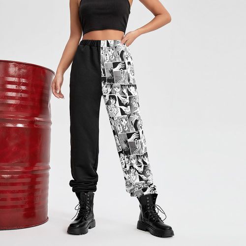 Pantalon de survêtement à imprimé pop art - SHEIN - Modalova