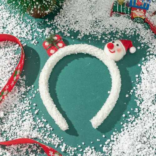 Bandeau en tissu duveteux Noël bonhomme de neige & cadeau - SHEIN - Modalova