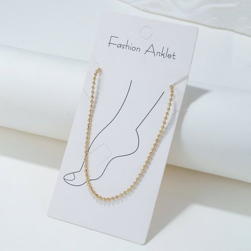Bracelet de cheville perlé minimaliste - SHEIN - Modalova
