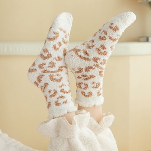 Chaussettes à motif léopard - SHEIN - Modalova