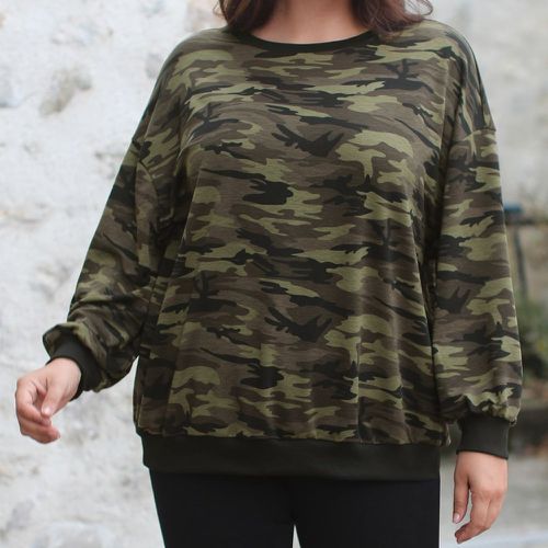 Sweat-shirt à imprimé camouflage - SHEIN - Modalova