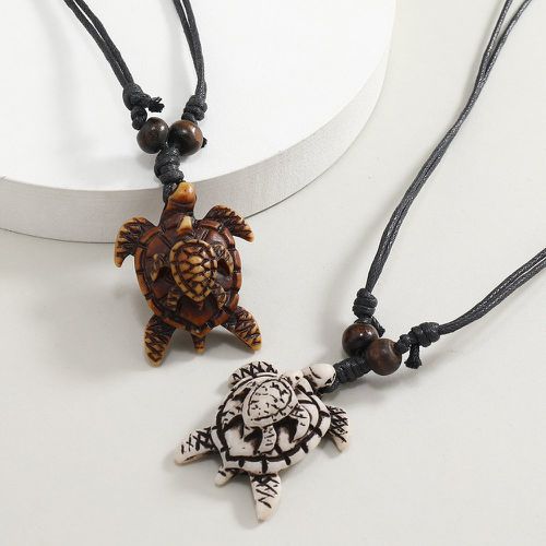 Pièces Collier à pendentif à perles tortue - SHEIN - Modalova