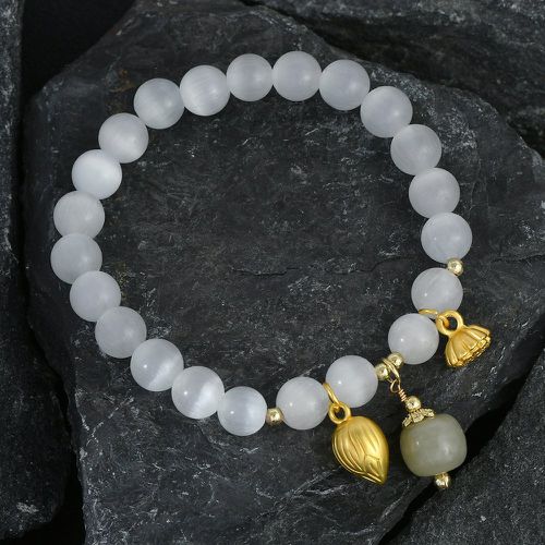 Bracelet perlé lotus breloque - SHEIN - Modalova