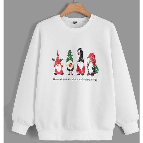 Sweat-shirt à imprimé Noël - SHEIN - Modalova