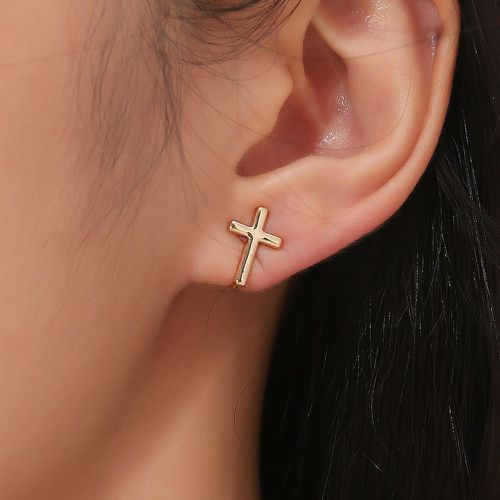 Clips d'oreilles design en croix - SHEIN - Modalova