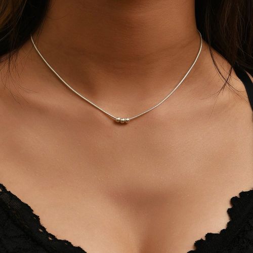 Collier avec perles métalliques - SHEIN - Modalova