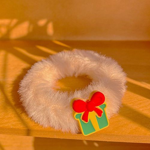 Élastique à cheveux Noël cadeau en tissu duveteux - SHEIN - Modalova