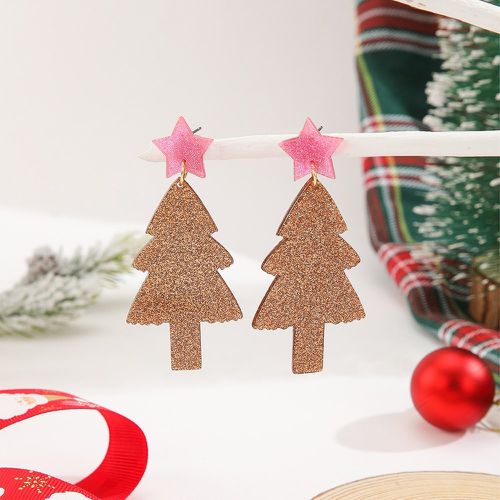 Pendants d'oreilles Noël étoile & à détail d'arbre - SHEIN - Modalova