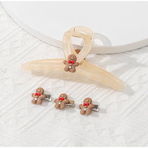 Pièces Set d'accessoires pour cheveux Noël pain d'épice - SHEIN - Modalova