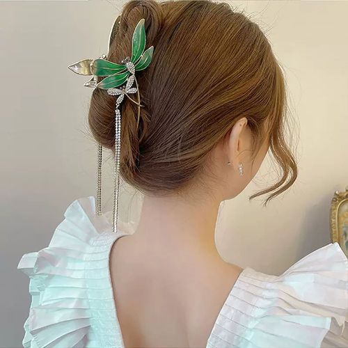 Griffe à cheveux avec strass design libellule - SHEIN - Modalova