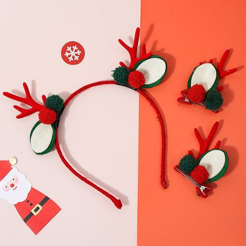 Pièces Set d'accessoires pour cheveux Noël ramure & à pompons - SHEIN - Modalova