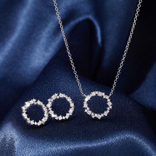Pièces Set de bijoux zircone cubique à détail cercle - SHEIN - Modalova