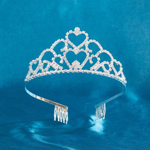 Bandeau à strass à détail cœur design couronne de mariée - SHEIN - Modalova
