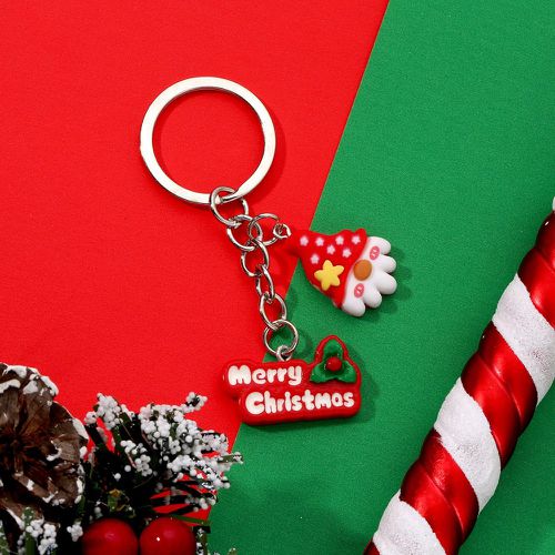 Porte-clés Noël à breloque gnome & slogan - SHEIN - Modalova