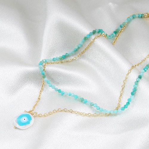 Collier à perles perle de culture breloque multicouche - SHEIN - Modalova