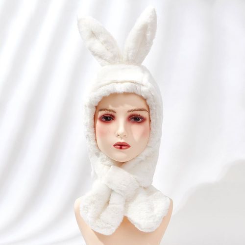 Chapeau oreille de lapin duveteux - SHEIN - Modalova